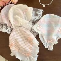 ราคา สาวหวานสีขาวสีชมพู Bowknot Hairbands สามเหลี่ยมผม Hoops อุปกรณ์เสริม (26405997797)