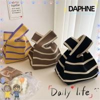 ราคา Daphne กระเป๋าถือลําลอง ผ้าถัก ลายสก๊อต ใช้ซ้ําได้ (23320393335)