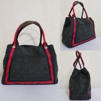 ราคา กระเป๋ามือสอง - Samantha Thavasa Tote Bag ทรงถือ สีเทาดำ (4420771813)