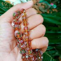 ราคา 1 สายฮ่องกงสร้อยข้อมือวัสดุ งานโคมไฟ ลูกปัดแก้วเหลี่ยมเพชรพลอย สีโรสโทพาส (3682986486)