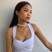 ราคา สร้อยโชคเกอร์เปลือกหอย (1632080326)