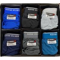 ราคา กางเกงในผู้ชาย Rosso ขอบเทปโชว์ แพ็ค6ตัว คละสี (27409343549)