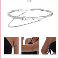 ราคา MAVLO Arm Cuff Upper Arm-Band Cuff Bracelet Pearl-Metal Chain Tassel Arm Bracelet (43150931591)