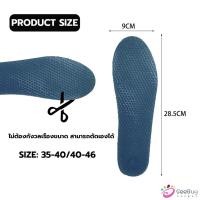 ราคา SUY 1 คู่ แผ่นรองพื้นรองเท้า ระบายอากาศ ยืดหยุ่นสูง แบบรังผึ้งสีฟ้า insoles (22652538707)