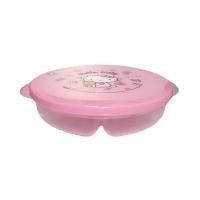 ราคา Bento Circle Hello Kitty Sanrio Food Box กล่องข้าวทรงกลมเฮลโลคิตตี้สีแดง ลายการ์ตูนซานริโอ ใส่อาหาร 2 ช่อง (6237298308)