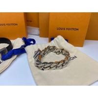 ราคา สร้อยข้อมือ Louis Vuitton LV CHAIN LINKS BRACELET size L (7611762640)