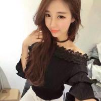 ราคา พร้อมส่ง เสื้อปาดไหล่ทลายลูกไม้ฉลุแขนอัดพีท จะใส่เป็นปาดไหล่ก็ได้แต่งลูกไม้ฉลุงานละเอียดสวยมากอัดพี (19700765)