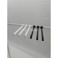 ราคา แขนเกี่ยวเหล็กกล่อง 0.5"×1" แขนเกี่ยวแป๊บเล็ก แบบเรียบ 1 ปุ่ม สีขาว/ดำ แพ็คละ 3 อัน (5543386666)