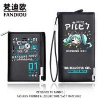 ราคา กระเป๋าสตางค์ กระเป๋าสตางค์ใบกลาง เจ้าหญิงปริมณฑลอะนิเมะกระเป๋าสตางค์ชายและหญิง PU ซิปยาวนักเรียน Vocaloid กระเป๋าบัตร miku คลิปเงิน (24253578583)