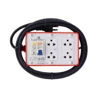 ราคา บล๊อกยาง PVC พร้อมสายไฟ VCT 3 x 1.5 มีเบรกเกอร์กันดูด 4 ช่อง LUZINO รุ่น LUZINO LT-RGB4 ขนาด 5 (22404384365)