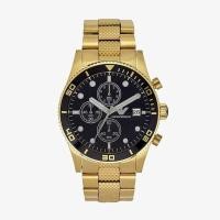 ราคา Emporio Armani นาฬิกาข้อมือผู้ชาย Gents Chronograph Black Dial Gold รุ่น AR5857 (6335958692)