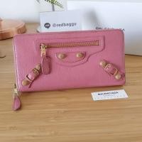 ราคา Cf⛔️Balenciaga zippy wallet ชมพูหมุดทอง (1231214563)