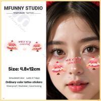 ราคา 【MF Magic Tattoo】ชั่วคราว Tattoo สติกเกอร์กันน้ํา 3-6 วัน รอยสักต้นคริสต์มาส สติกเกอร์ (29816562798)