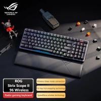 ราคา ROG Strix Scope II 96 คีย์บอร์ดเกมไร้สายการเชื่อมต่อ Tri-mode, ปุ่มลัดสตรีมมิ่ง, ปุ่มมัลติฟังก์ชั่น ROG, สวิตช์ ROG NX, Stabilizer, ROG Dual-tone Trans (42709254557)