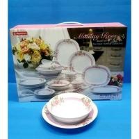 ราคา ชุดอาหาร 4 ที่ 30 ชิ้น ลายมิดเดย์ โรส ราคาปกติ3,900ลด 2,900.บาท (23535719279)