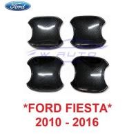 ราคา เบ้ารองมือเปิด FORD FIESTA 2010 - 2016 ถ้วยมือเปิด ฟอร์ด เฟียสต้า ที่กันรอยประตู ลายเคฟล่า คาร์บอน ถาดรองมือเปิดประตู (28522552481)