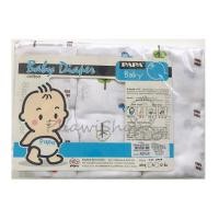 ราคา PAPA ผ้าอ้อมสาลู เนื้อดี 100% size 27x27 นิ้ว แพ็ค 6 ผืน (837700571)