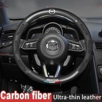 ราคา ฝาครอบพวงมาลัยรถยนต์ Mazda คาร์บอนไฟเบอร์หนังประเภท 38 ซม.คาร์บอนไฟเบอร์ Manibela Fit Mazda 2 3 6 CX3 CX5 (27356935882)