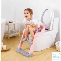 ราคา *เบาะนิ่ม ที่นั่งชักโครกสำหรับเด็ก พร้อมบันได ฝารองชักโครก บันไดปีนชักโครก (3539969964)