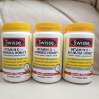 ราคา Swisse Ultiboost Vitamin C + Manuka Honey 120 Tablets แบบเม็ดเคี้ยว (4517820808)