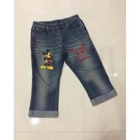 ราคา กางเกงยีนส์ขาสามส่วน ลายมิกกี้เมาส์ น่ารักมาก เอว 28 สพ 37 ยาว 27 นิ้ว (41958259734)