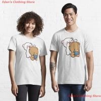 ราคา Cartoon น่ารักการ์ตูน milk and mocha bears Essential T-Shirt เสื้อยืดพิมพ์ลาย เสื้อยืดคู่รัก เสื้อยืดคู่รักน่ารักๆ (19920199904)