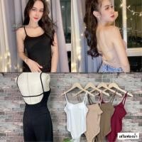 ราคา บอดี้สูทสายเดียวเว้าหลัง(เสริมฟองน้ำ) (6136088743)
