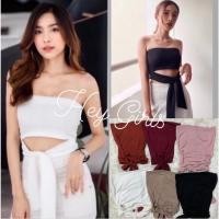 ราคา เกาะอกผูกโบว์ เกาอกผ้ายืด เสื้อเกาะอก เสื้อเกาะอกผู้หญิง เสื้อเกาะอกผูกโบว์ เสื้อแซ่บๆ (42156531242)