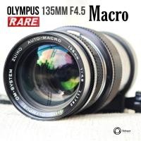 ราคา เลนส์มือหมุน Macro Olympus om sytem Zuiko Macro 135mm f4.5 Mount Om พร้อมชุดคอล่า Rare (27870500052)