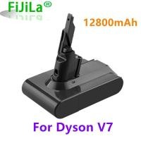 ราคา 100% Original 12800mAh Li-Ion V7 12.8 Ah Batteries For Dyson V7 Absolute V7 Vacuum Cleaner Replacement Tool Battery (19685597800)