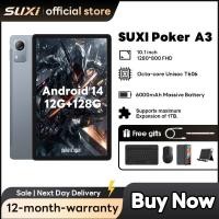 ราคา Suxi Poker A3 10.1 tablet android แท็บเล็ต 12+128GB 4G, ลําโพงคู่และผู้ช่วย AI, หน้าจอ IPS (24638188507)