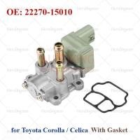 ราคา ใหม่วาล์วควบคุมอากาศเดินเบาสําหรับ Toyota Corolla / Celica พร้อมปะเก็น OE: 22270-15010 IACV Toyota (41606245473)