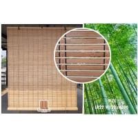 ราคา Bamboo Blinds ม่านไม้บังตา ม่านกันแดด มู่ลี่กันแดด ม่านบังตา มู่ลี่แต่งบ้าน bamboo shades roller blinds (10100109180)