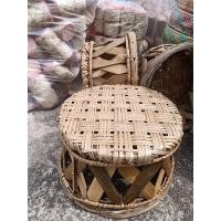 ราคา เก้าอี้ทรงเตี้ยสไตญี่ปุ่น เก้าอี้หวายกลม หวายแท้ (23308074395)