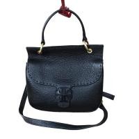 ราคา Tory Burch กระเป๋าสะพายหนังแท้ สีดำ (23215604856)