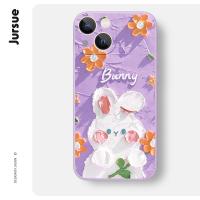 ราคา JURSUE เคสไอโฟน เคสซิลิโคนนุ่มกันกระแทกการ์ตูนน่ารักตลก เคสโทรศัพท์ Compatible for iPhone 16 15 14 13 12 11 Pro Max SE 2020 X XR XS 8 7 Plus พลัส XYH1648 (23042206116)