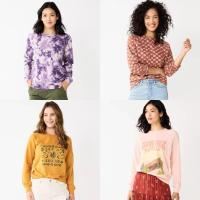 ราคา สินค้า SONOMA สําหรับผู้หญิง FOR LIFE EVERYDAY CREWNECK SWEATSHIRT 330 (29887930455)