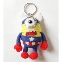ราคา ตุ๊กตาพวงกุญแจ มินเนียน กัปตันอเมริกา พวงกุญแจวูดู ไหมพรม ตัวเหลือง Minions Captain America Key Fob ของแจกปีใหม่ วันเด็ก (7588917425)