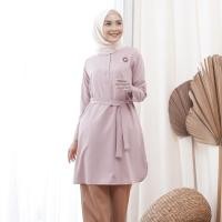 ราคา Wolfi Basic Light Lilac Tunic Top (40852434846)