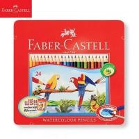 ราคา สีไม้ระบายน้ำ 24 สี กล่องเหล็ก Faber-Castell ( จำนวน 1 กล่อง) (21813997337)