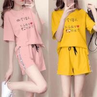 ราคา △> ชุดนอนสไตล์ฤดูร้อนของผู้หญิงหลวมขนาดใหญ่หวานและน่ารักนักเรียนมิกกี้กางเกงขาสั้นแขนสั้นสามารถสวมใส่นอกชุดกีฬาผู้หญิง (7844197537)