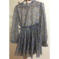 ราคา ชุดลายดอก ผ้าชีฟอง ฟรีไซต์ กระโปรงเอวยางยืด (1667741642)