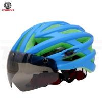 ราคา หมวกกันน็อคจักรยานแบบมีแว่นในตัว FAST 02 (20053939972)