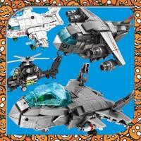 ราคา CHAMAA เลโก้จีน รหัส 202120-23 Wenchuang Bomb เฮลิคอปเตอร์ เครื่องบิน ยานรบ เครื่องบินรบ สงคราม ยาน (6759664167)