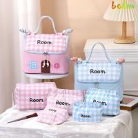 ราคา ยาหม่อง กระเป๋าเครื่องสําอาง, กระเป๋าแป้งทรงบ้านขนาดเล็กความจุขนาดใหญ่, กระเป๋ากล้องกันน้ําแบบพกพา (40359288179)