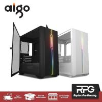 ราคา AIGO DLM23 WHITE / BLACK CASE M-ATX DEKSTOP GAMING RGB (23543499324)