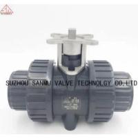 ราคา UPVC double acting ball valve with stainless steel bracket/shaft pneumatic electric dedicated high platform ball valve 2 (21844442698)
