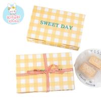 ราคา Sweet day กล่องขนม กล่องจัดเบรก ลายสก็อตสีเหลือง 1แพ็ค10ชิ้น (4876360172)