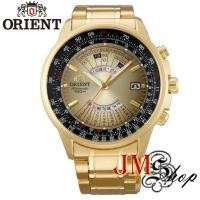 ราคา Orient Sports Mechanical Automatic นาฬิกาข้อมือผู้ชาย สายสแตนเลส รุ่น EU07004U (สีทอง /หน้าปัดสีดำทอง) (8308121968)