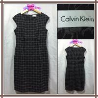 ราคา CALVIN KLEIN เดรสทำงานมือ 1 จากอเมริกา เนื้อผ้าผสมเส้นด้าย 3 ชนิด คุณภาพดีทุกประการ (1093370416)